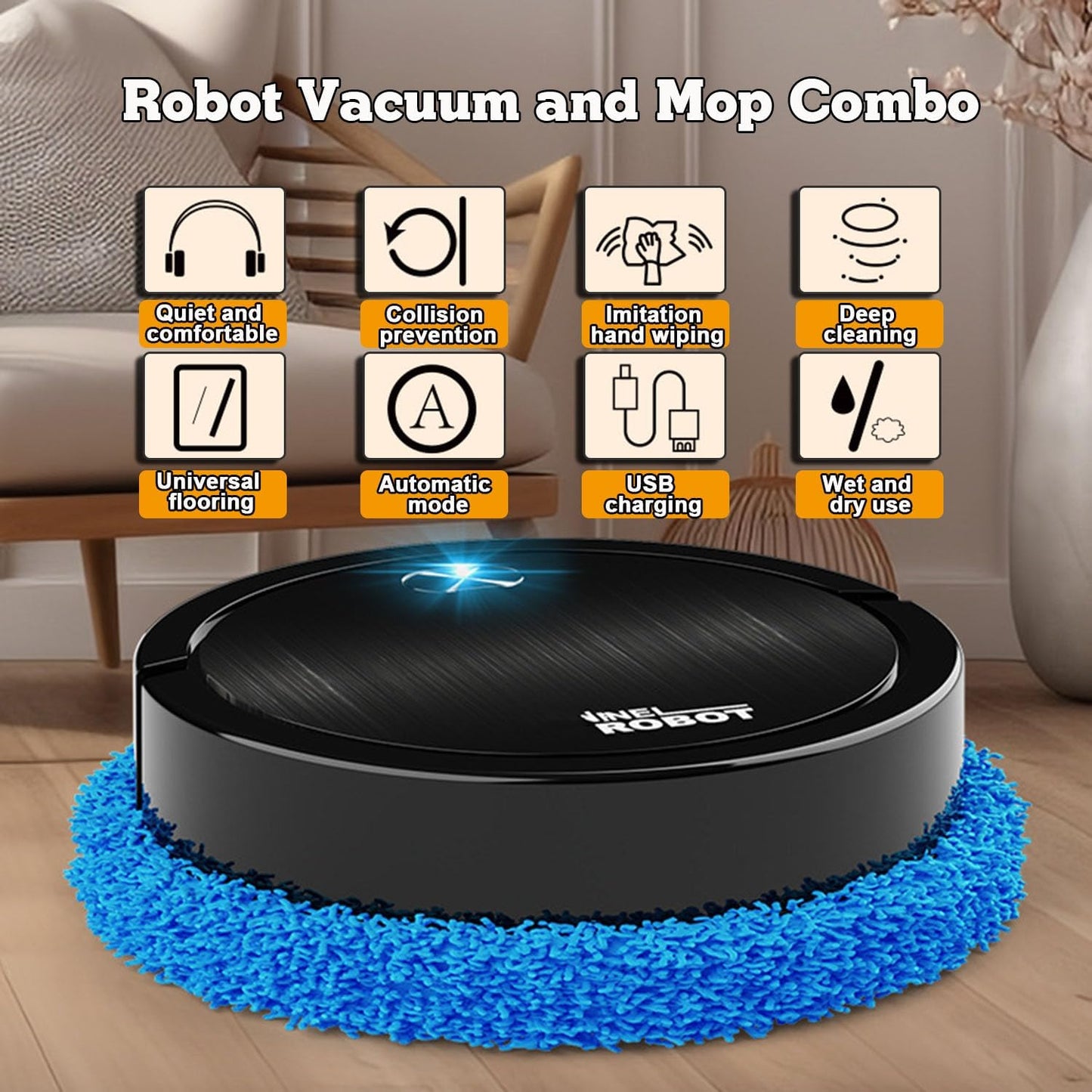 ASPIRADORA INTELIGENTE CON TRAPEADOR XM12